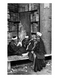 Egyptian Students in Front of a Bookshop in Cairo