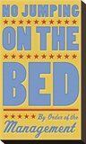 No Jumping on the Bed (yellow)