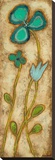 Tall Turquoise Blooms I