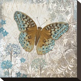 Blue Linen Butterfly