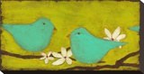 Turquoise Birds with Nest I
