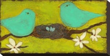 Turquoise Birds with Nest II