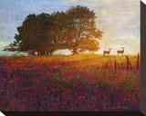 Trees  Poppies and Deer III