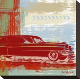 Red Abstract Car