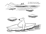 "It's Oglub's boat all right  but it doesn't look like Oglub" - New Yorker Cartoon