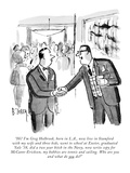 "Hi! I'm Greg Holbrook  born in LA  now live in Stamford with my wife an…" - New Yorker Cartoon