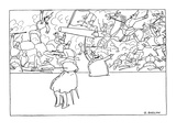 Small king is having his portrait taken  he is standing in front of a batt… - New Yorker Cartoon
