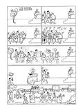 The Little King Gypsies visit the king and he packs up and goes with them - New Yorker Cartoon