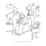 "Then you think he's sincere" - New Yorker Cartoon