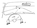 Abstract point of view from driver's perspective - New Yorker Cartoon