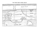 The War with New Jersey Blueprints for an invasion - New Yorker Cartoon
