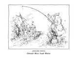 CROSSED PATHS-Géricault Meets Izaak Walton - New Yorker Cartoon