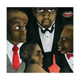 Illustration portraits of actors in the play "The Shipment" Prentice Onaye… - New Yorker Cartoon