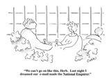 "We can't go on like this  Herb  Last night I dreamed our  e-mail made th…" - New Yorker Cartoon