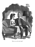"Want to sit on this side  Lefty" - New Yorker Cartoon