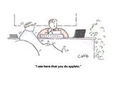 "I see here that you do applets" - Cartoon