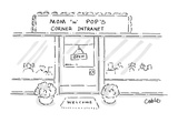 Mom 'n' Pop's Corner Intranet - Cartoon