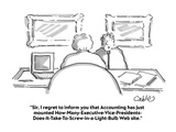 "Sir  I regret to inform you that Accounting has just mounted a How-Many-E…" - Cartoon