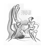 "Louise dear  I have a confession to make—I am not the father of your child" - New Yorker Cartoon
