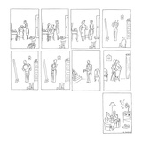 Man and woman get all dressed up like they are going to the opera  but the… - New Yorker Cartoon