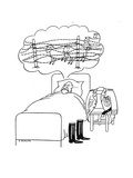 General counting sheep—they get caught in military barbed wire - New Yorker Cartoon
