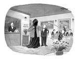 Death borrowing a jacket to meet a restaurant's dress code "Jacket Required" - New Yorker Cartoon