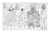 Women dressed in various fanciful outfits - New Yorker Cartoon