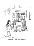 "Osmond!  Lower your eyebrows!" - New Yorker Cartoon