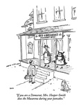 "If you are a Democrat  Mrs Hooper-Smith does the Macarena during your pa…" - New Yorker Cartoon