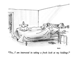 "Yes  I am interested in taking a fresh look at my holdings" - New Yorker Cartoon