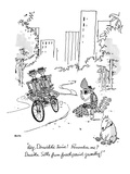 "Hey  Dinwiddie twins!  Remember me Drusilla Settle from fourth-period ge…" - New Yorker Cartoon