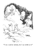 "I was a used-car salesman  but I was terrible at it" - New Yorker Cartoon