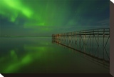 Northern Lights Reflected in Lake Winnipeg IV