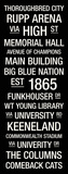 Kentucky: College Town Wall Art