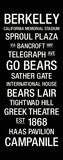 Cal: College Town Wall Art