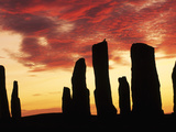Megaliths at Sunset  Callanish  Scotland