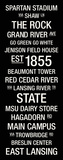 Michigan State: College Town Wall Art