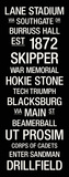 Virginia Tech: College Town Wall Art