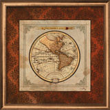 Red Damask Map I