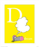 D is for Dream (yellow)