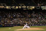 Oakland  CA - October 1: Oakland Athletics v Texas Rangers - Jarrod Parker