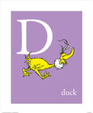 D is for Duck (purple)