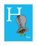 H is for Hat (blue)