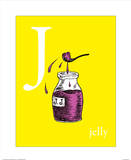 j is for jelly (yellow)