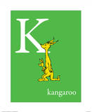 K is for Kangaroo (green)