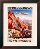 Pan American Peru of the Incas Poster