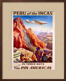Pan American Peru of the Incas Poster