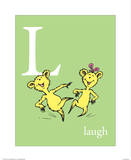 L is for Laugh (green)
