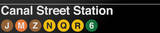 Canal Street New York/NYC Subway/6 Sign