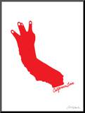 California Love (red on white)